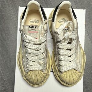 MMY White and Cream Sneakers